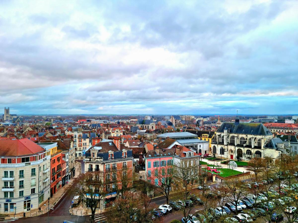 Le Perchoir, High-End & Panoramic View Appartement Troyes Buitenkant foto